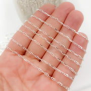 Sterling Silver Diamond Cut Marina Chains